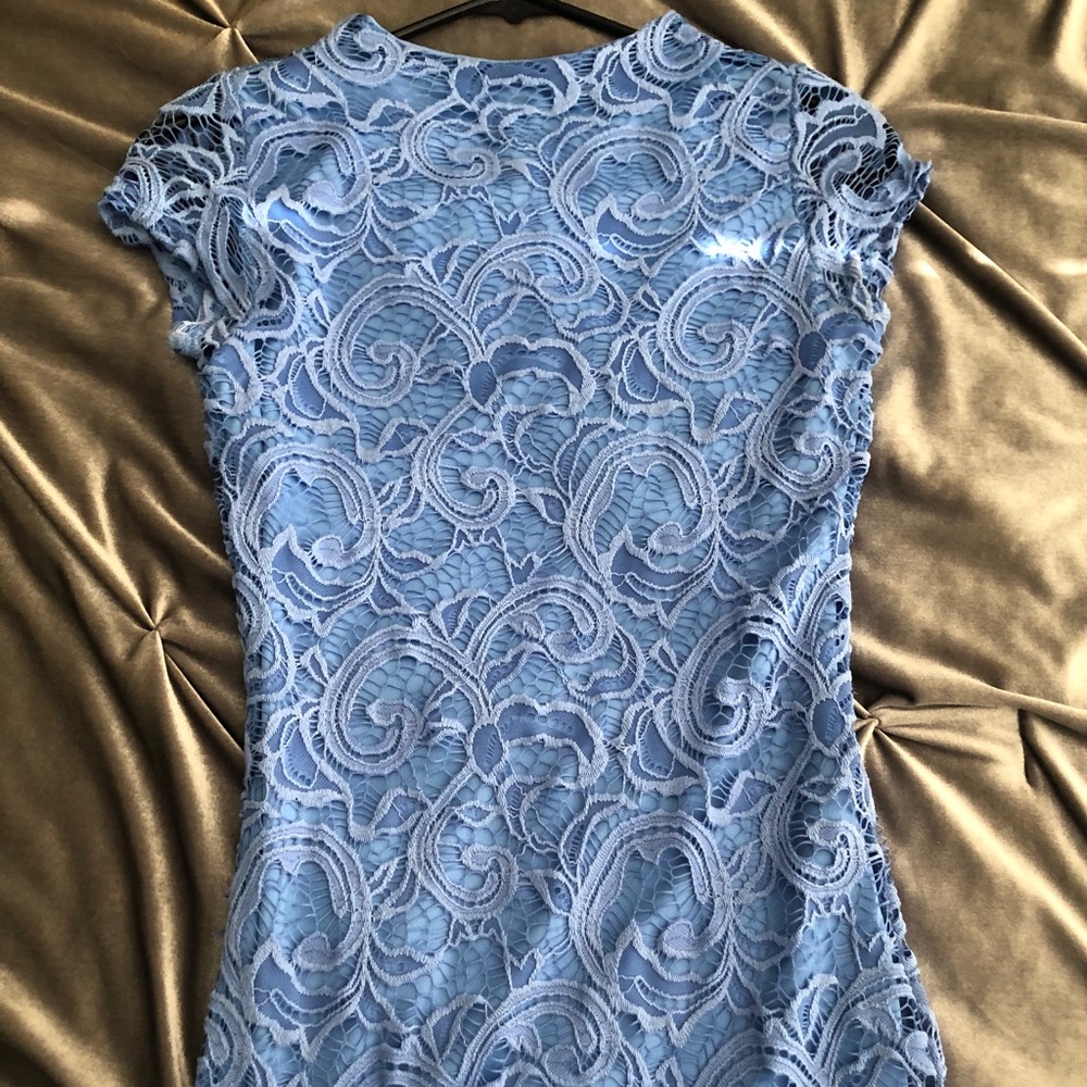 Fitted Light Blue Dress